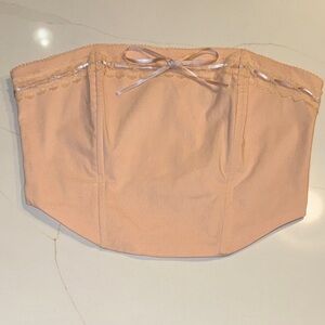 Beverly and Beck Strapless Femme Trim Corset Top